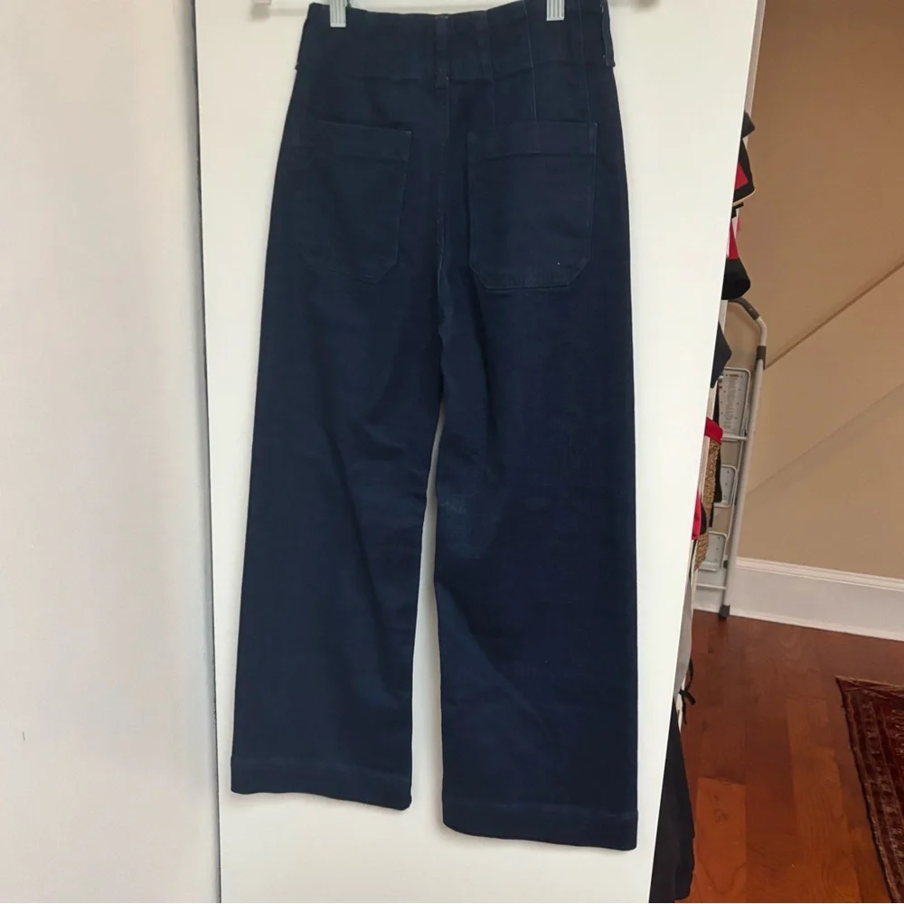Anthropologie Navy Wide Leg Jeans - Picture 6 of 6